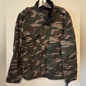Tony Hawk Young Men’s Cotton Camo Fleece Lined Jacket Coat Sz Medium MSRP 86 NWT